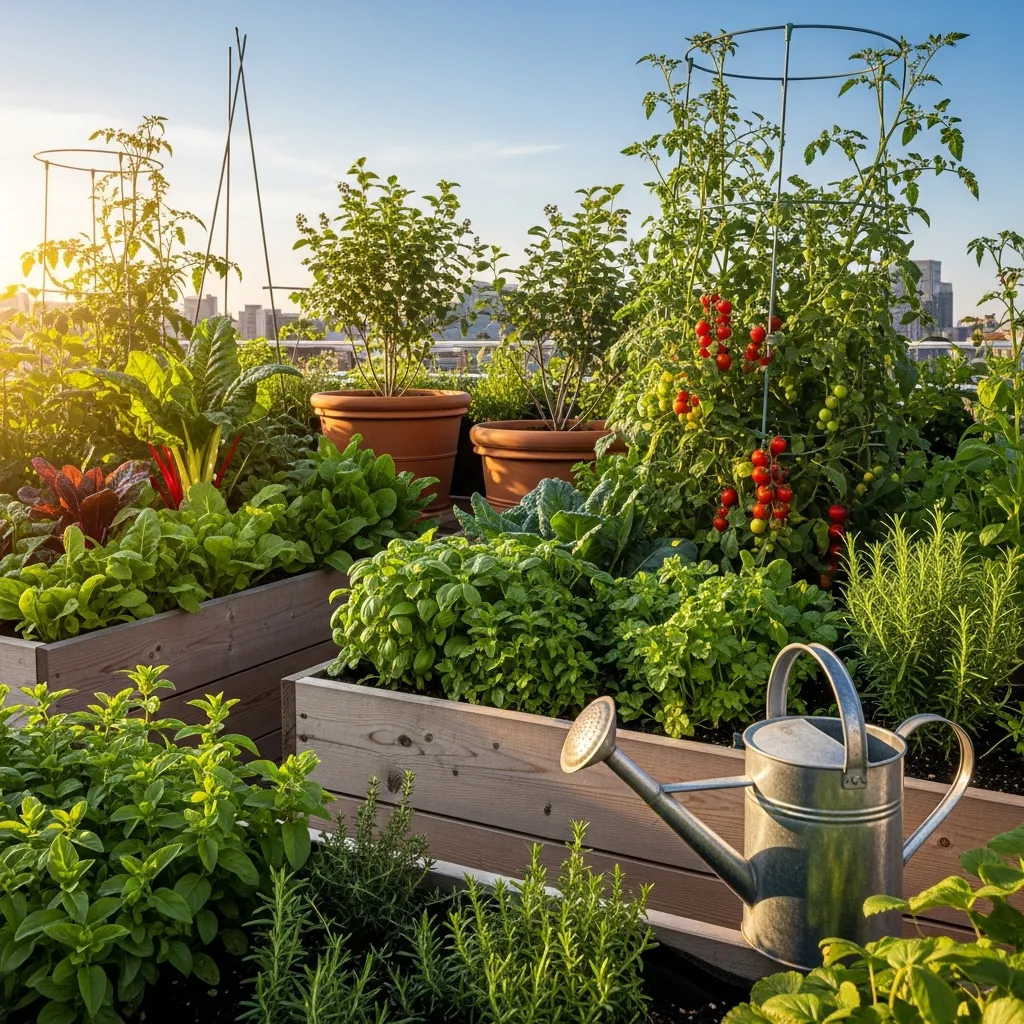 Top 15 Rooftop Oasis Inspirations to Transform Your Urban Space 9 8. Edible Garden Oasis