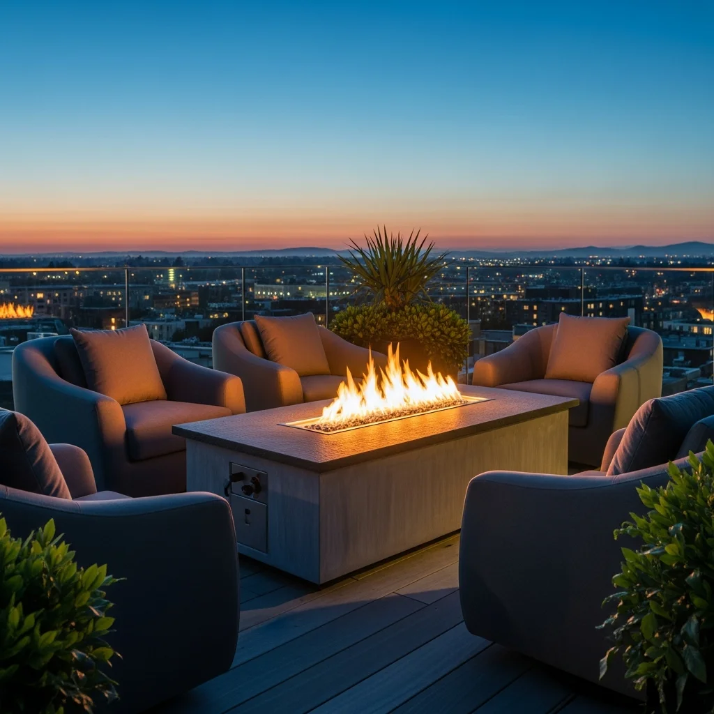 6. Fire Pit Gathering