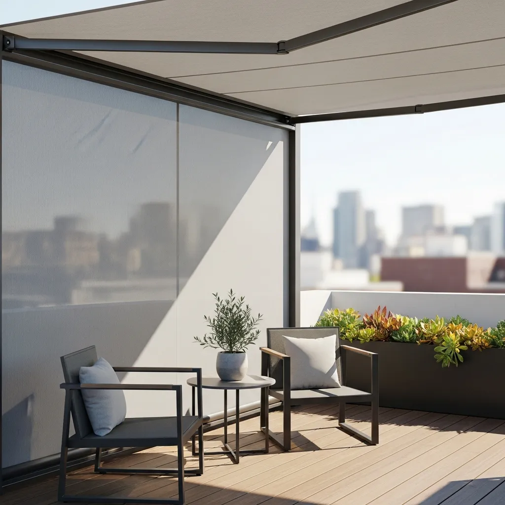 Top 11 Rooftop Patio Design Ideas for Small Spaces 10 9. Foldable & Retractable Elements