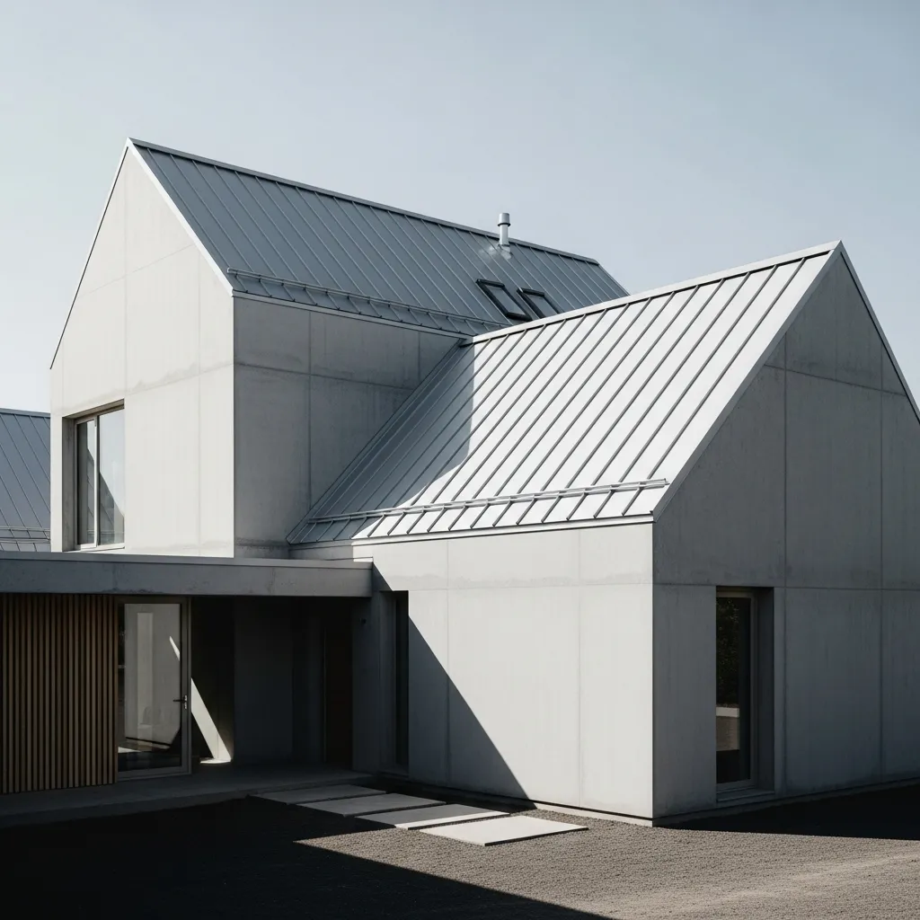 8. Galvalume/Silver Metal Roof