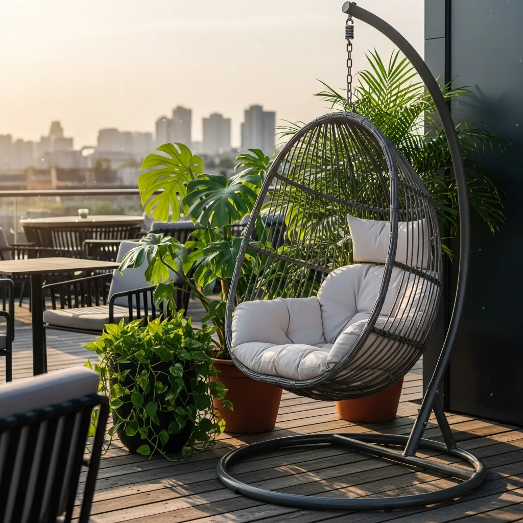 7. Hanging Egg Chair