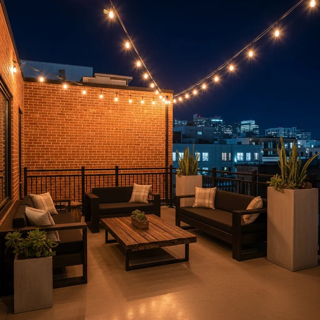 25 Breathtaking Rooftop Patio Lounge Designs for Your Dream Space 5 4. Industrial Chic Loft