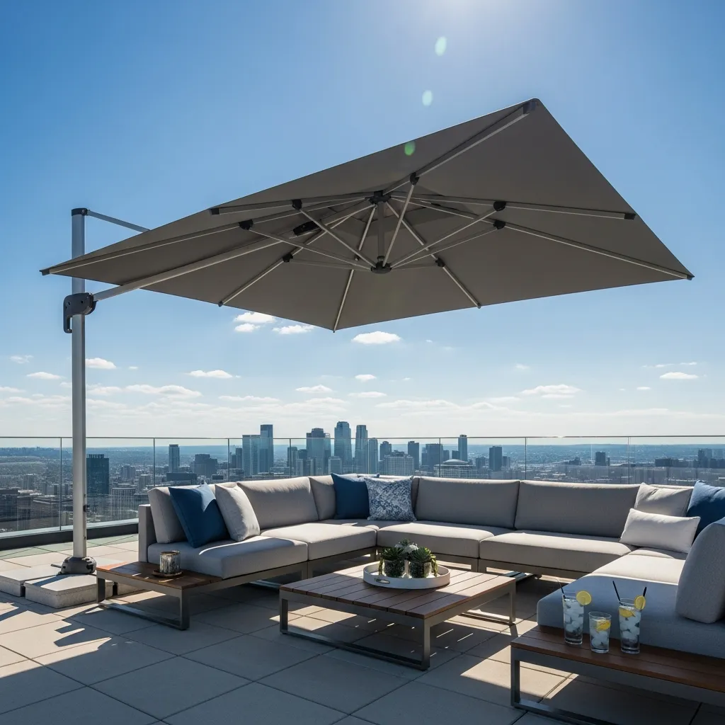 9. Large Outdoor Umbrella (Cantilever)