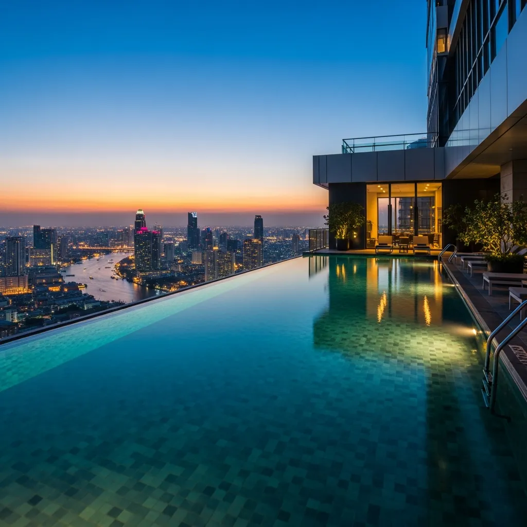 Top 19 Rooftop Pool Decks Around the World You Need to See! 7 6. Lebua at State Tower, Bangkok, Thailand