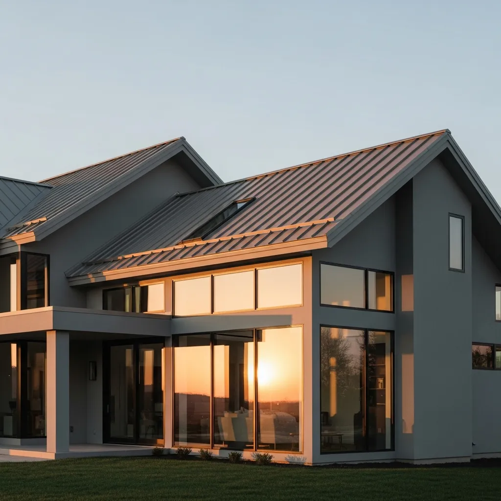 19. Light Bronze/Champagne Metal Roof