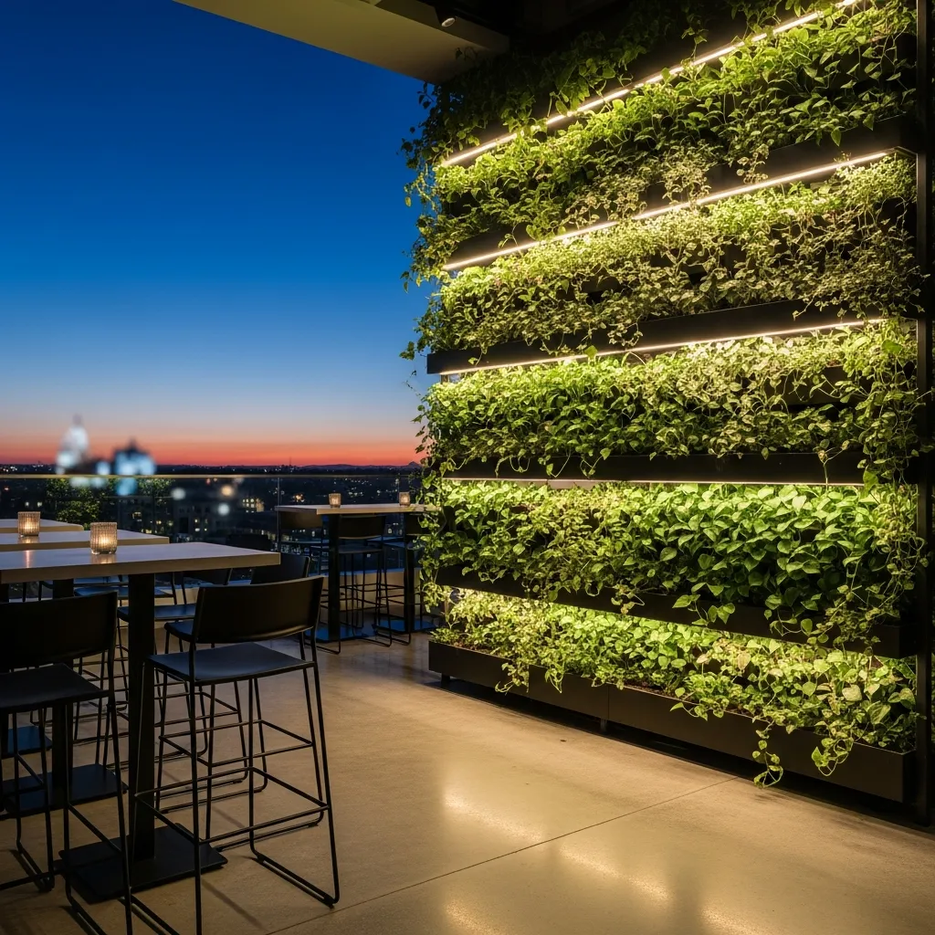 1. Lush Vertical Gardens & Green Walls