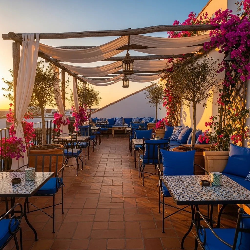 7. Mediterranean Retreat with Terracotta & Blue