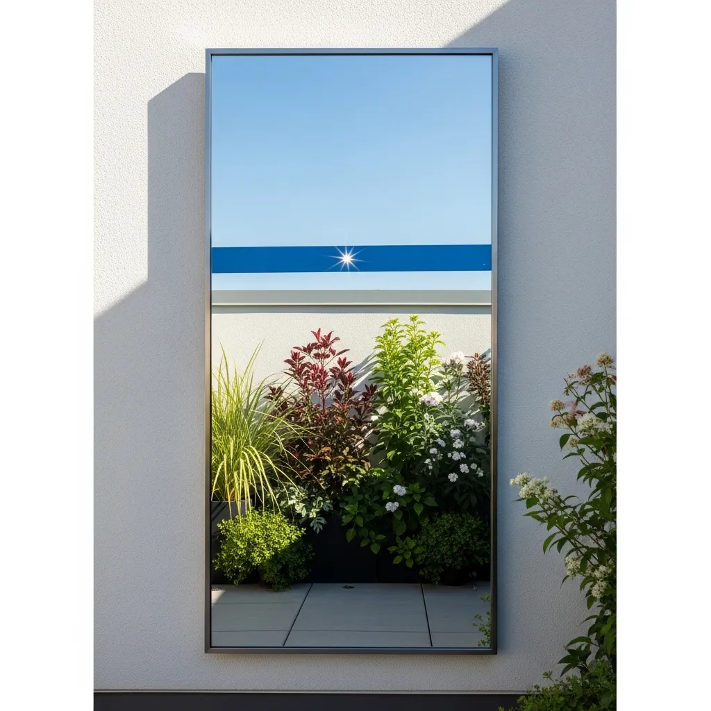 Top 11 Rooftop Patio Design Ideas for Small Spaces 8 7. Mirrors & Reflective Illusions