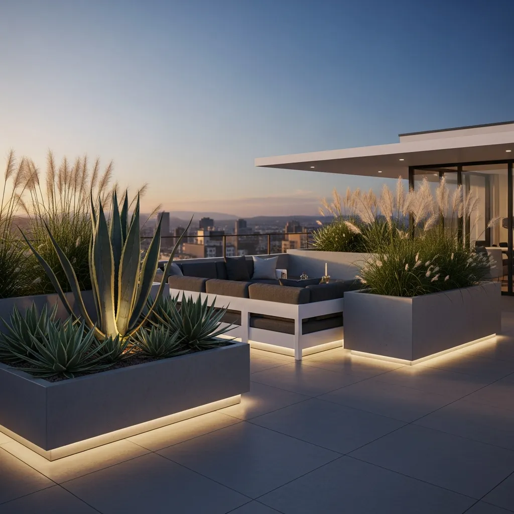 Top 15 Rooftop Oasis Inspirations to Transform Your Urban Space 3 2. Modern Minimalist Haven