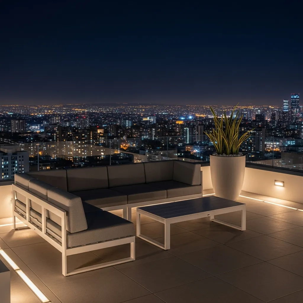 Top 17 Rooftop Seating Area Designs That Will Elevate Your Outdoor Space 3 2. Modern Minimalist Loft Lounge