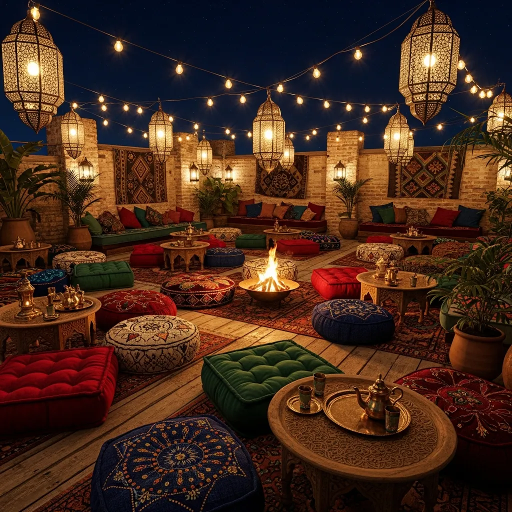10. Moroccan Lantern String Lights
