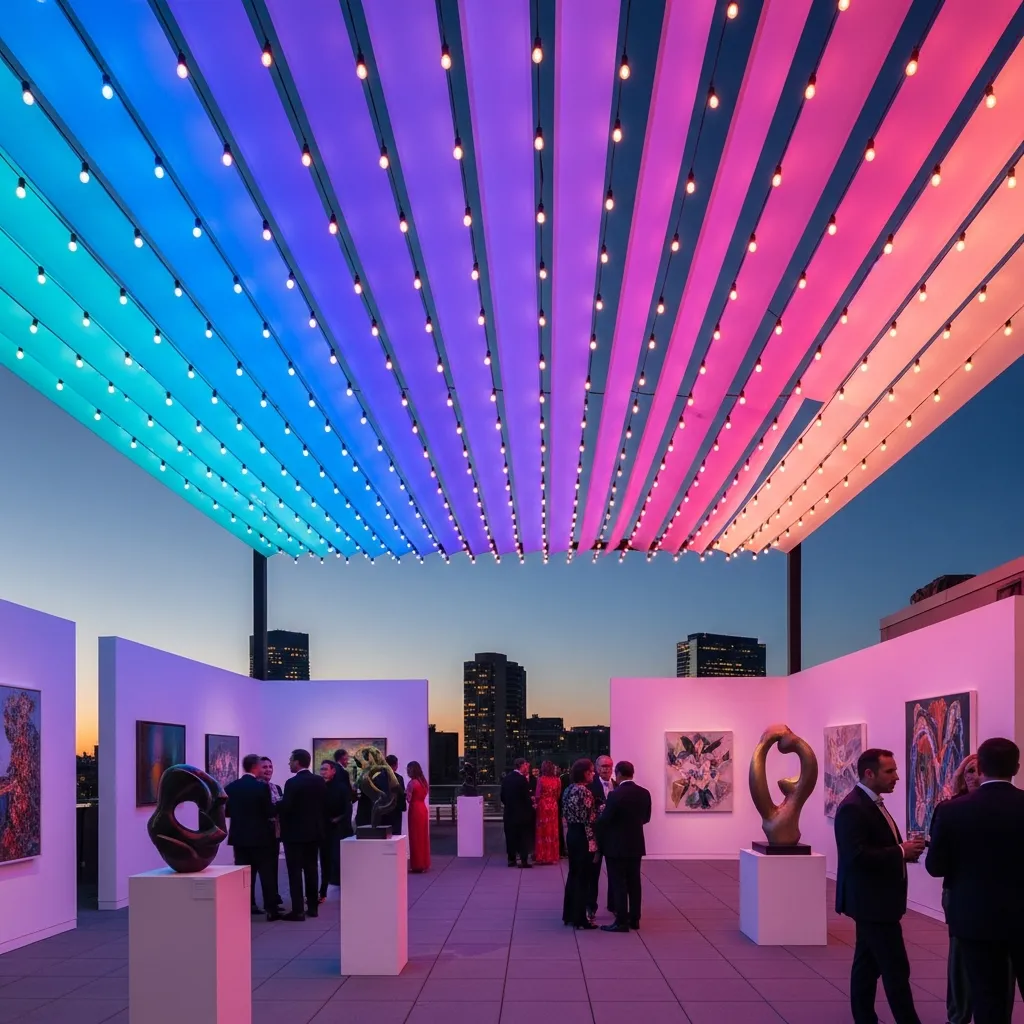 18. Ombre/Gradient Color String Lights