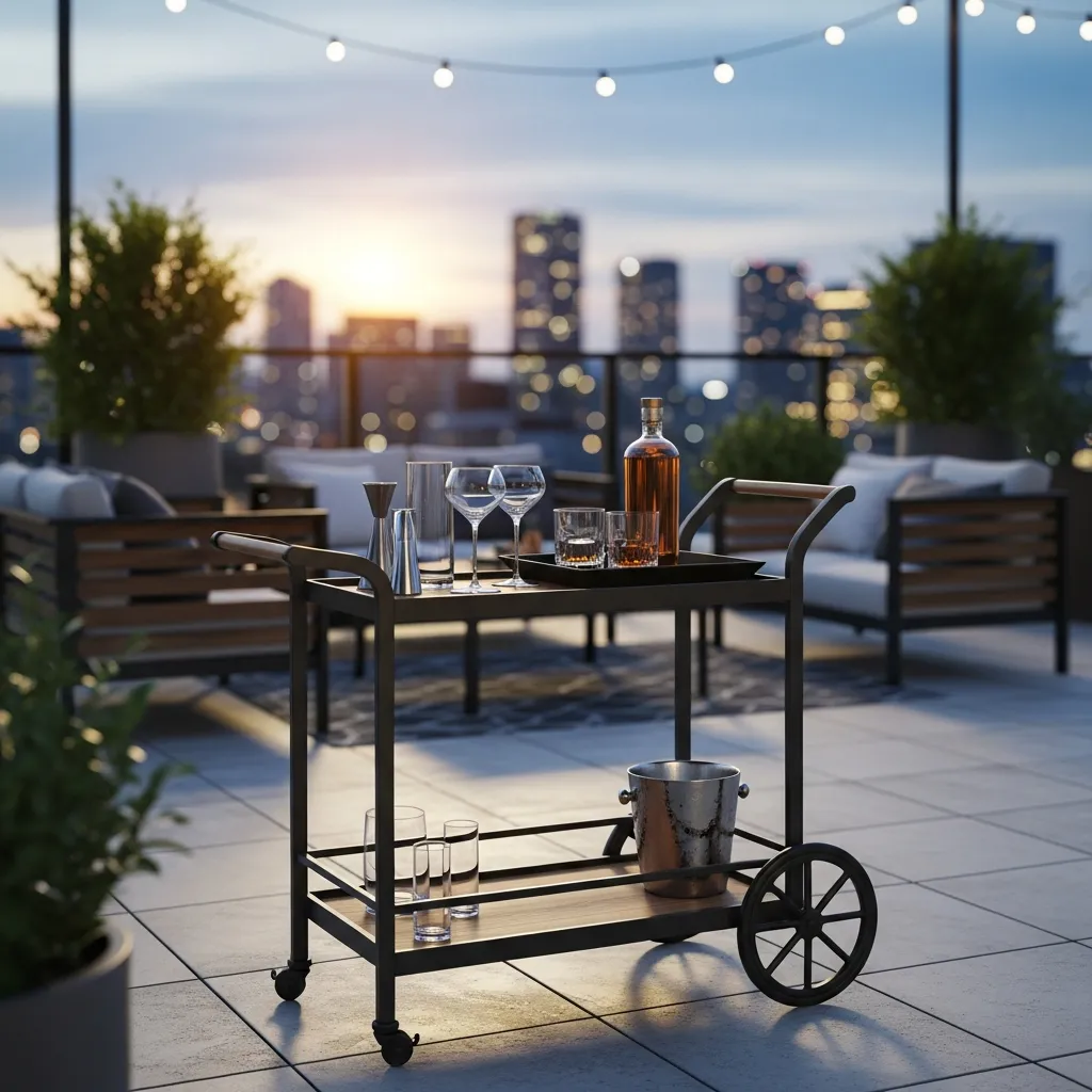 17. Outdoor Bar Cart