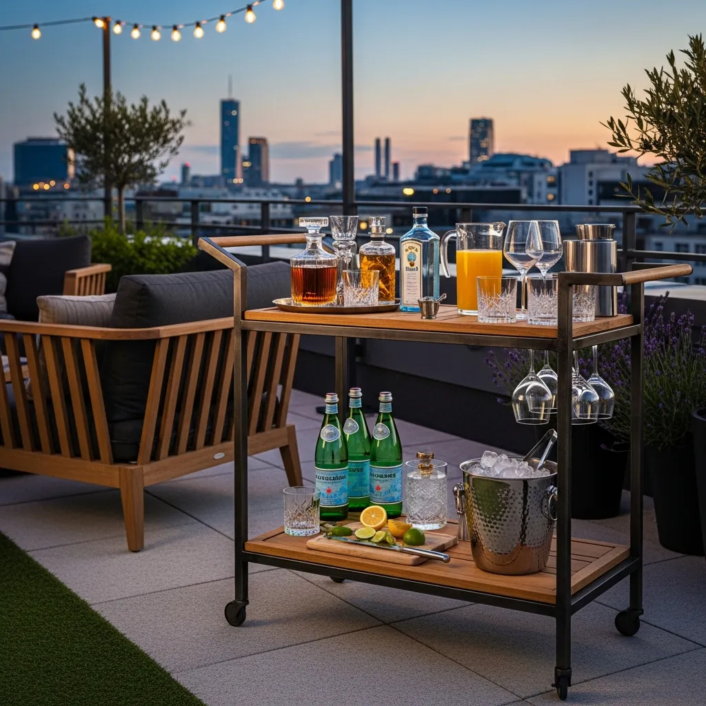 10. Outdoor Bar Cart