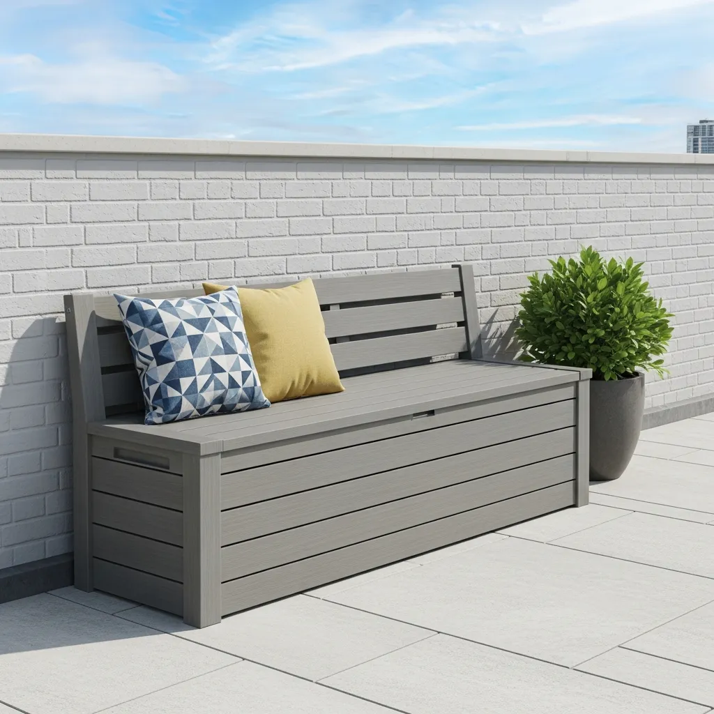 13. Outdoor Storage Bench
