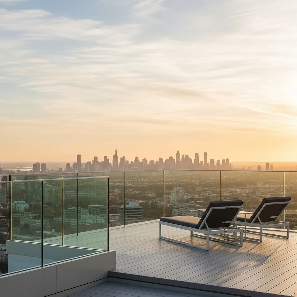 19 Dreamy Rooftop Seating Area Ideas to Inspire Your Space 19 18. Panoramic View Platform