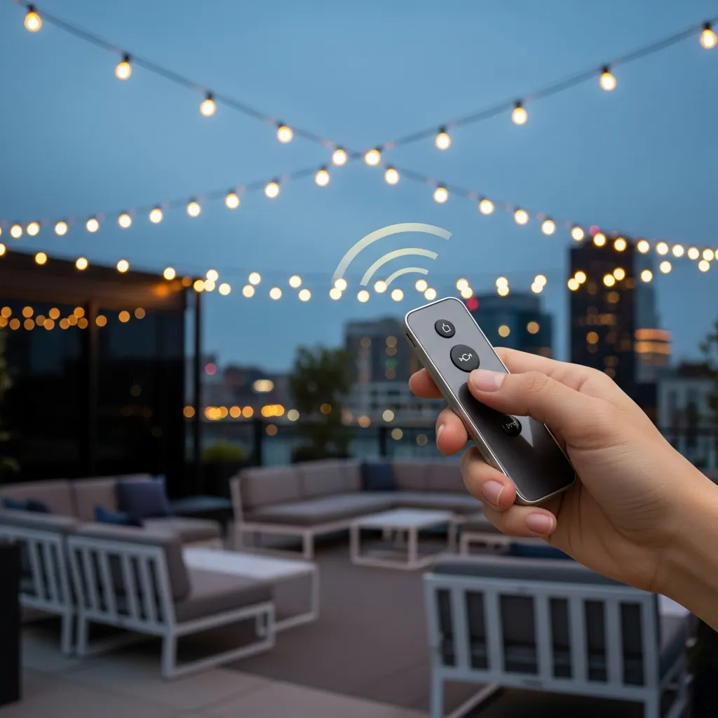 23. Remote-Controlled Dimmable String Lights
