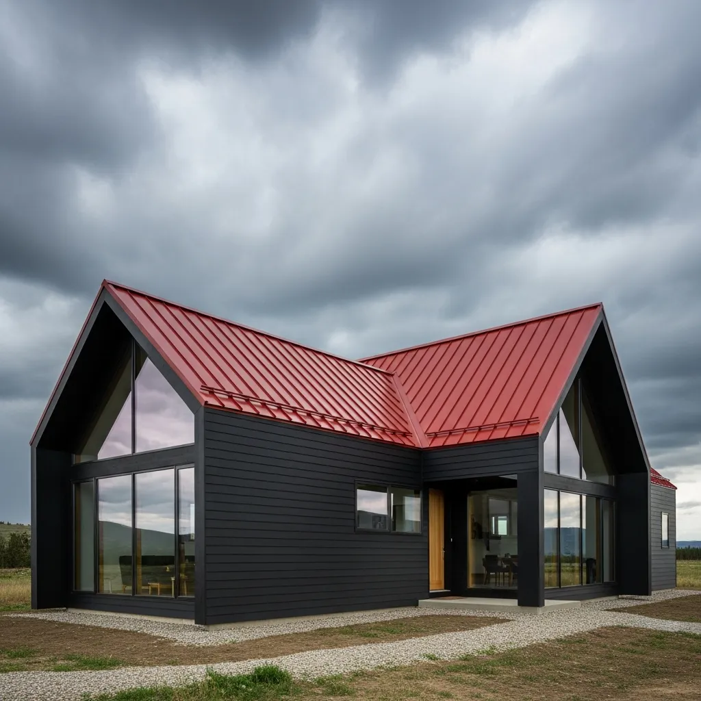 16. Ruby Red Roof & Black House