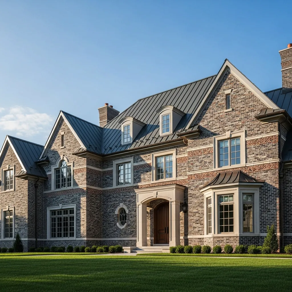 14. Slate Gray and Multi-Toned Brick (Gray/Red/Brown)