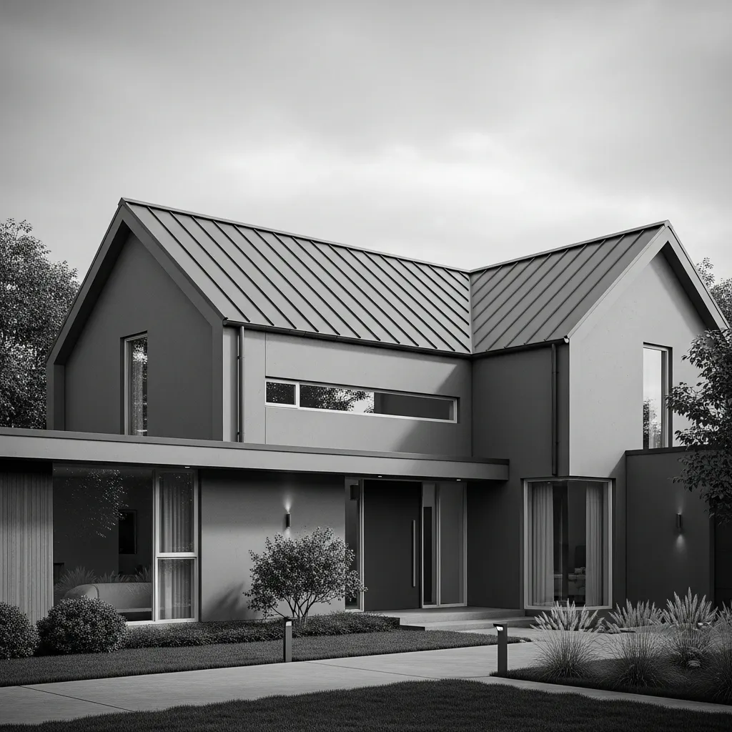 3. Slate Gray Metal Roof