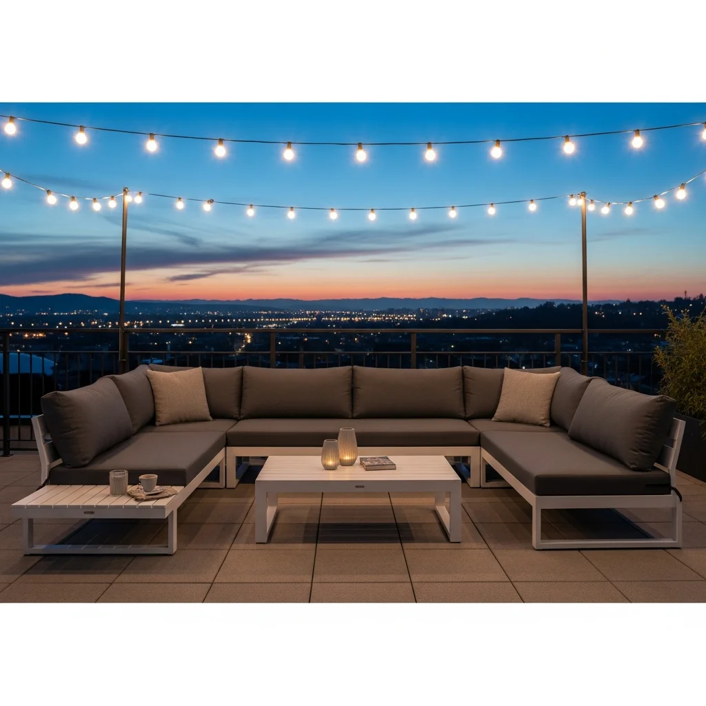 3. Sleek Lounge Zone