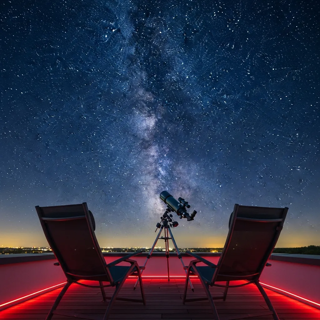 19 Dreamy Rooftop Seating Area Ideas to Inspire Your Space 8 7. Stargazing Sanctuary