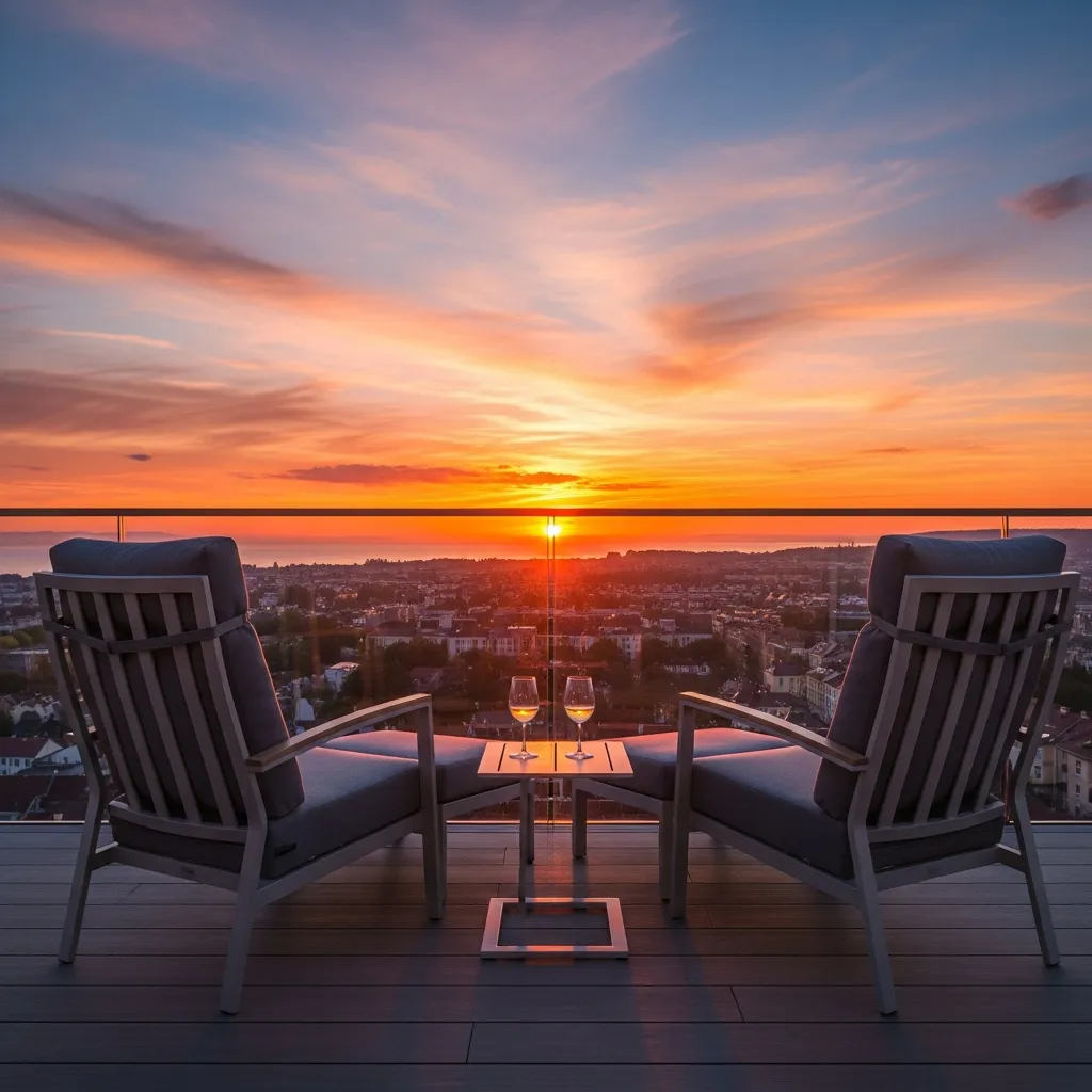 19 Dreamy Rooftop Seating Area Ideas to Inspire Your Space 12 11. Sunset Viewing Balcony