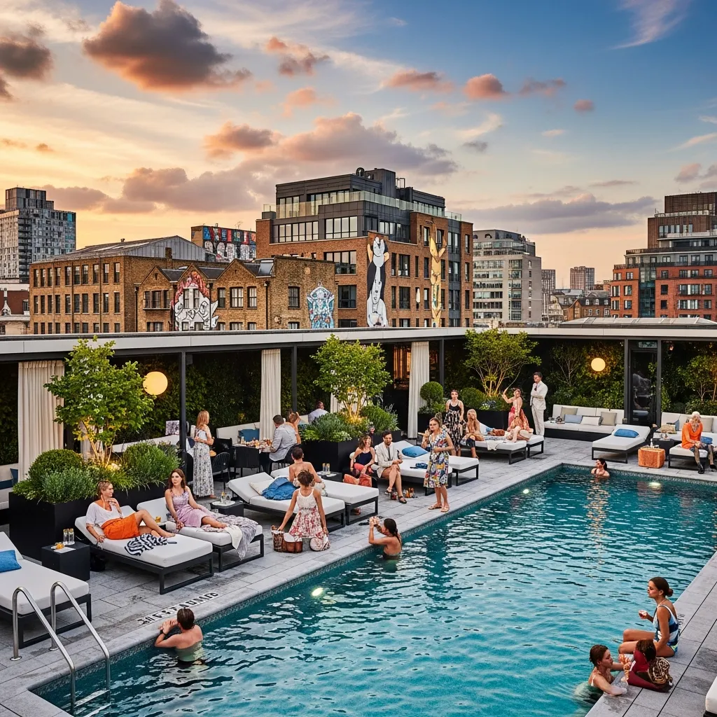Top 19 Rooftop Pool Decks Around the World You Need to See! 19 18. The Curtain, London, UK
