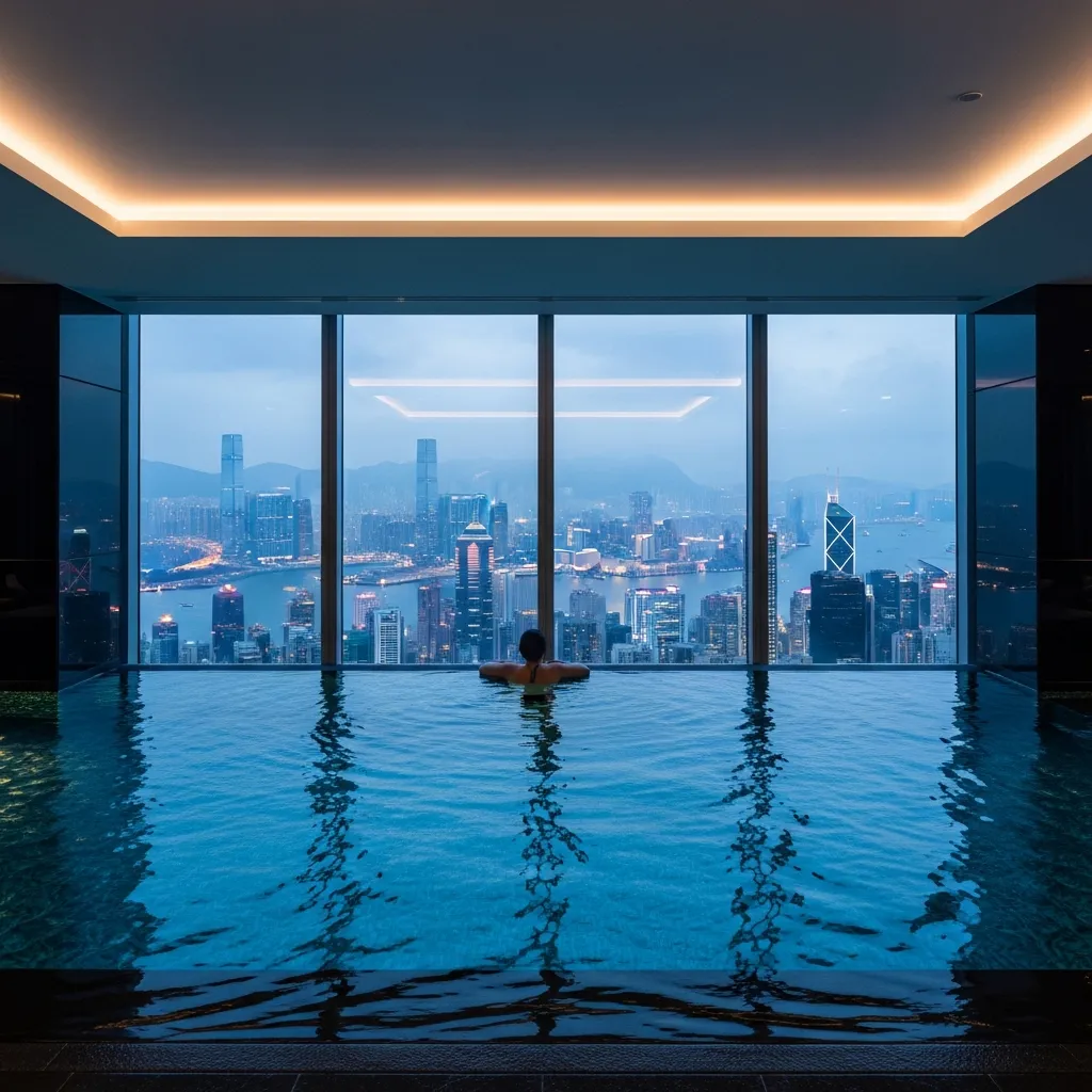 Top 19 Rooftop Pool Decks Around the World You Need to See! 9 8. The Ritz-Carlton, Hong Kong, China