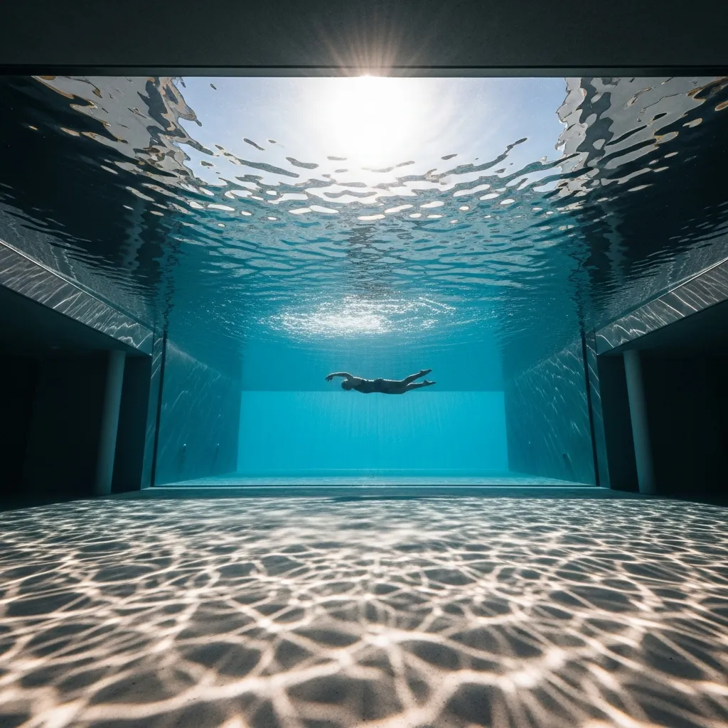 2. The Transparent Glass-Bottom Pool