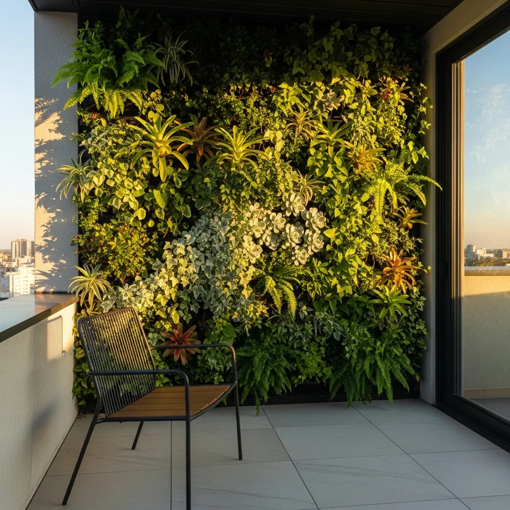 Top 11 Rooftop Patio Design Ideas for Small Spaces 2 1. Vertical Gardens & Living Walls