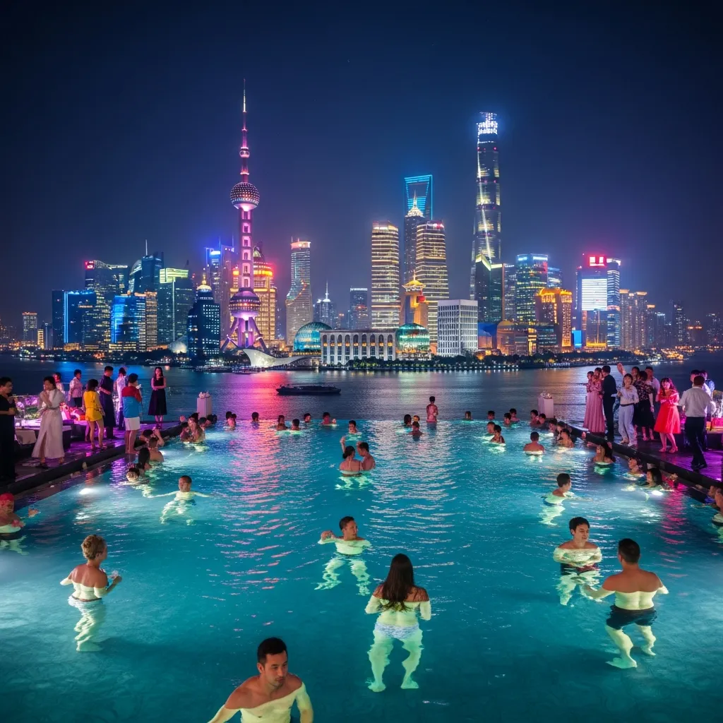 Top 19 Rooftop Pool Decks Around the World You Need to See! 17 16. W Shanghai - The Bund, China