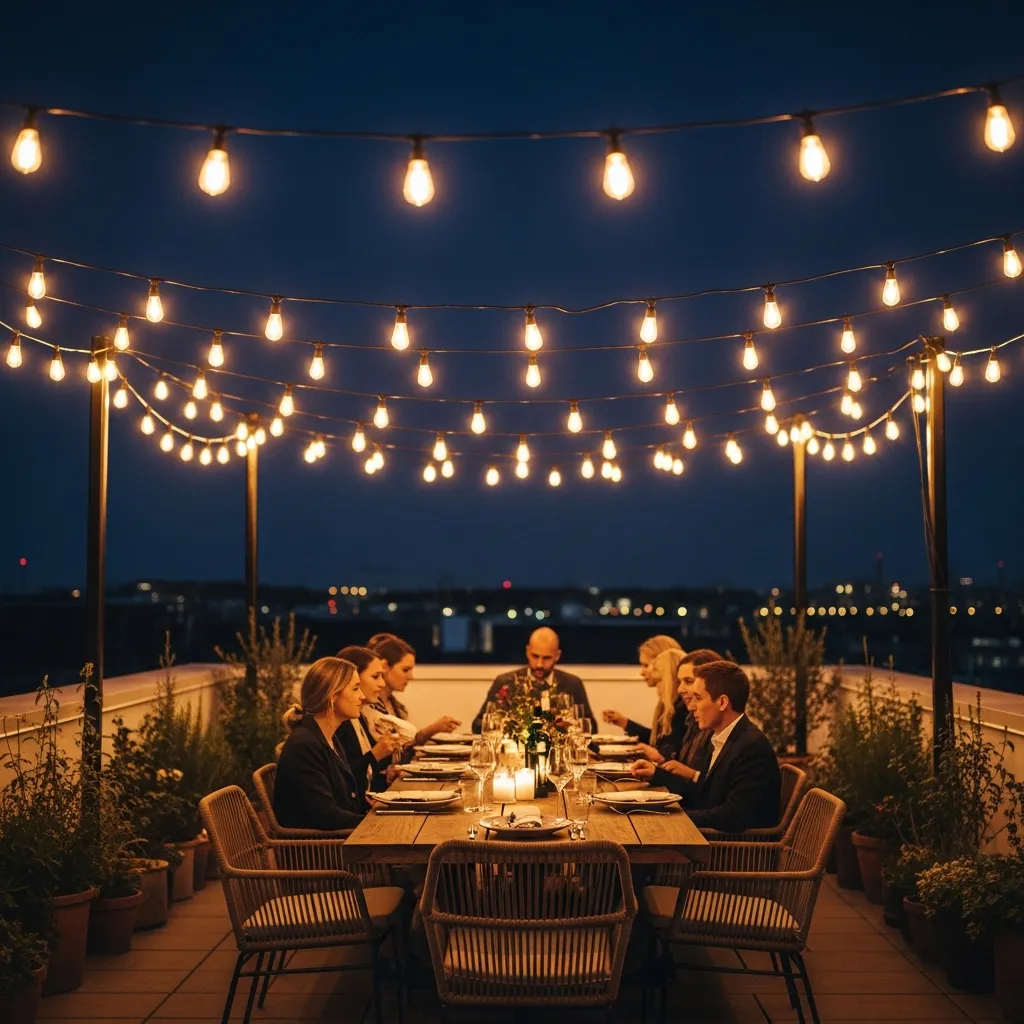 20. Weatherproof Bistro Lights