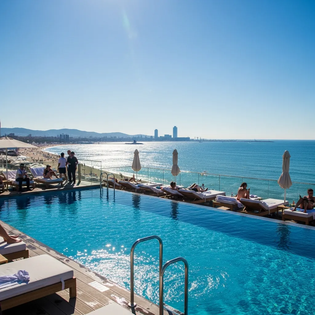 6. WET Deck at W Barcelona, Spain