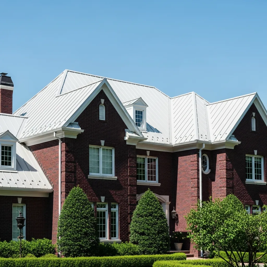 11. White and Dark Red/Burgundy Brick