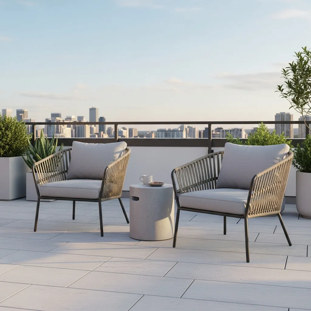10. Woven Rope Accent Chairs