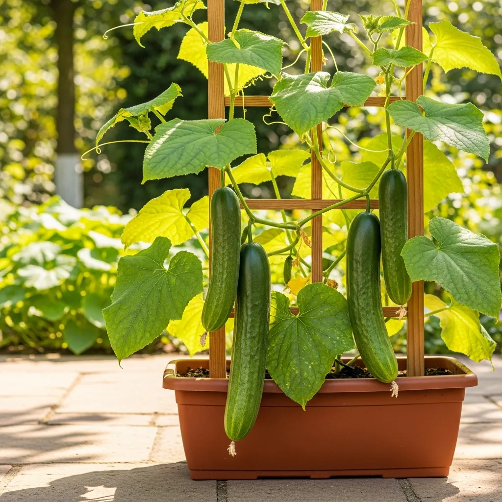 13. Cucumber Trellis Container