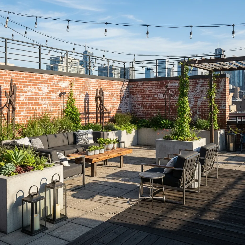 Top 27 Rooftop Deck Before and After Transformations: Inspiring Outdoor Oasis Ideas 12 11. Industrial Chic: A Raw and Edgy Design
