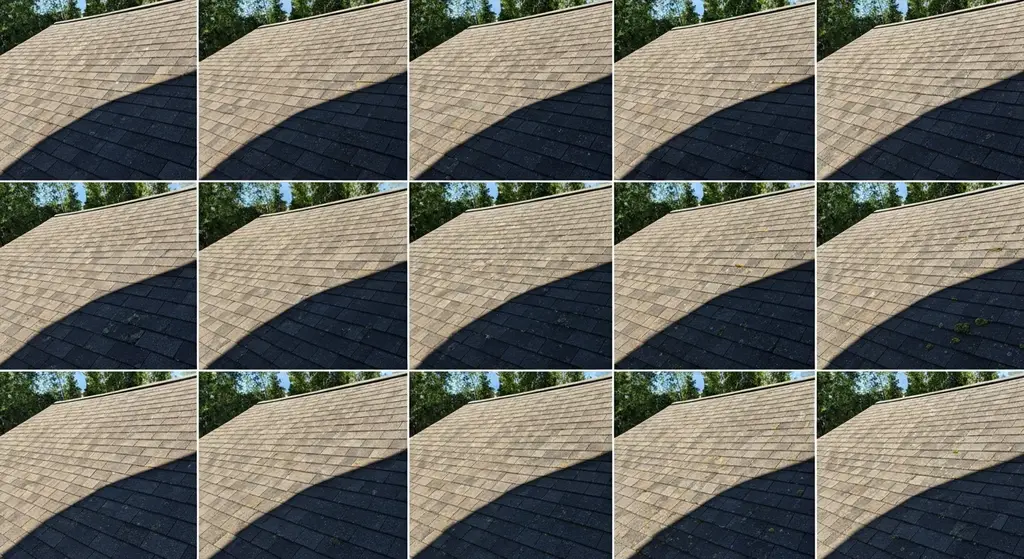 Shingle weathering over time