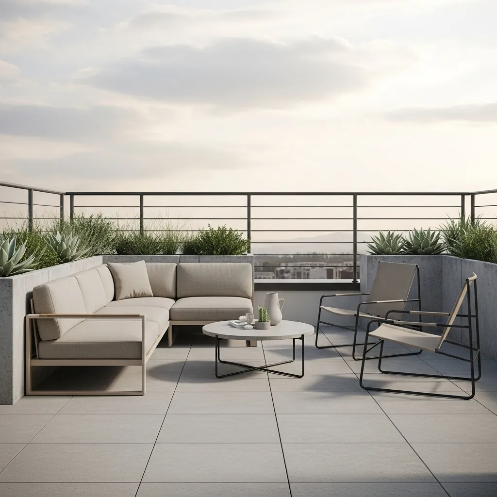Top 27 Rooftop Deck Before and After Transformations: Inspiring Outdoor Oasis Ideas 6 5. Minimalist Oasis: A Clean and Simple Design