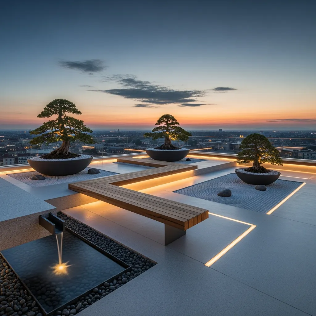 Top 27 Rooftop Deck Before and After Transformations: Inspiring Outdoor Oasis Ideas 27 26. Modern Zen: Minimalist Design and Tranquil Elements
