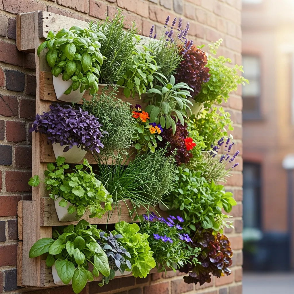 4. Vertical Pallet Garden