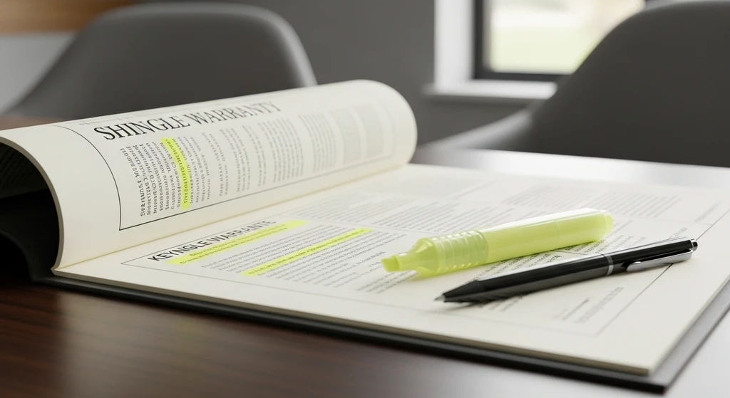 Shingle warranty document