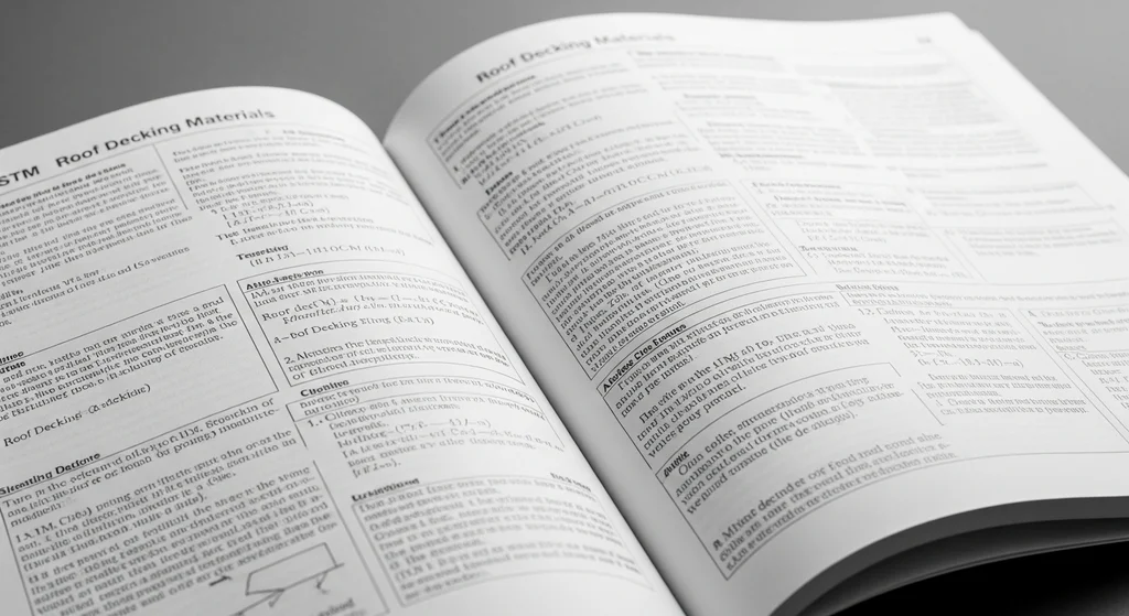 ASTM standards manual for roof decking
