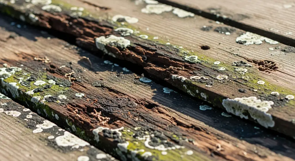 Rotting roof decking