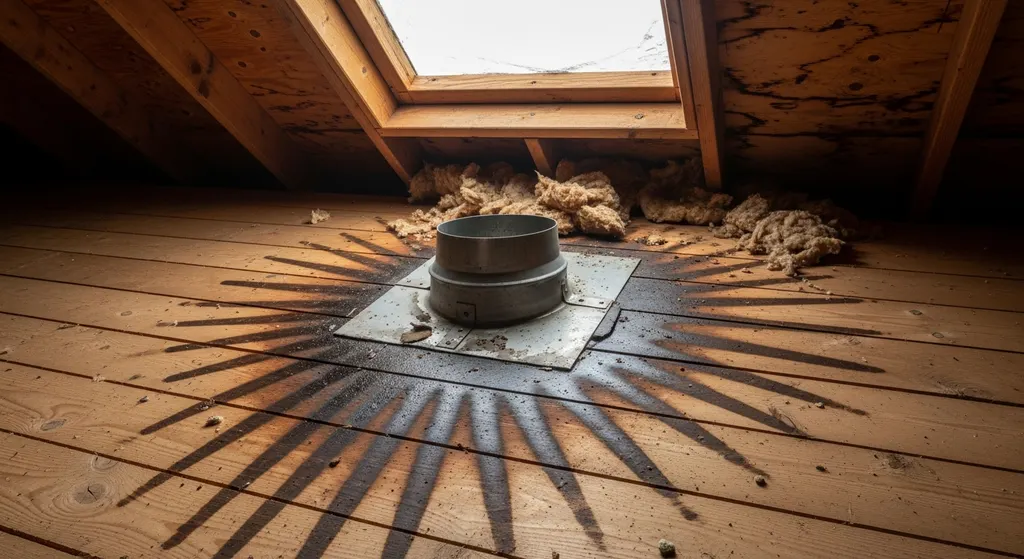 Water damage from improper flashing