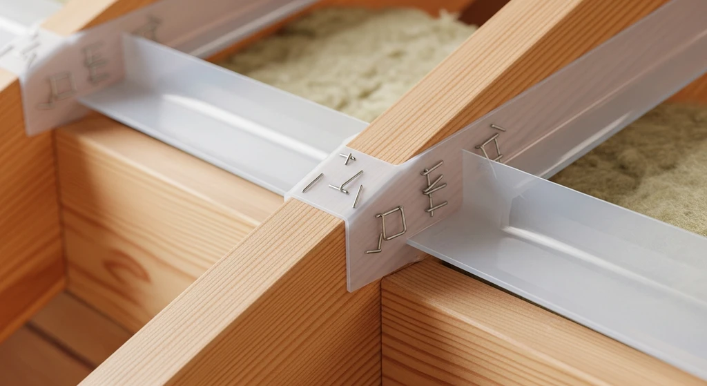 Properly installed attic baffle for ventilation