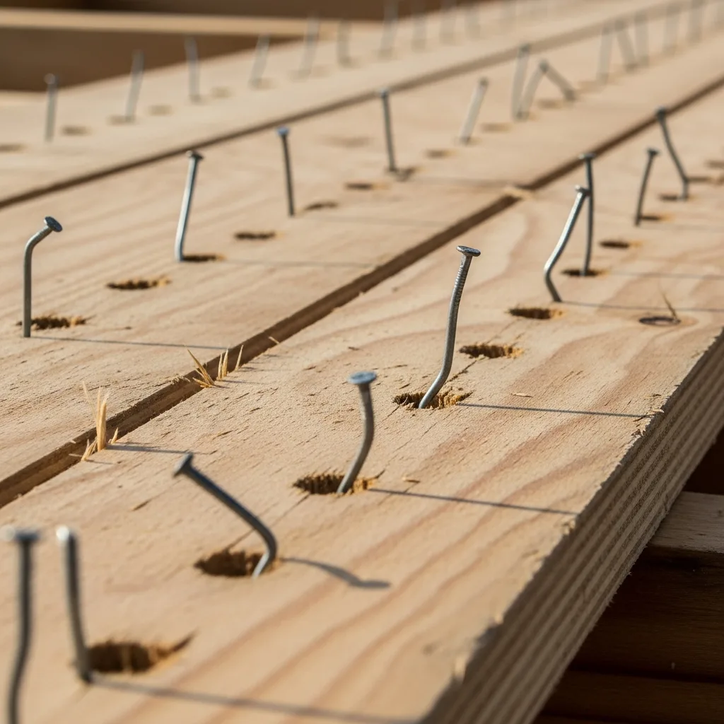 Roof Decking Nail Size: A Comprehensive Guide 6 Improperly nailed roof decking