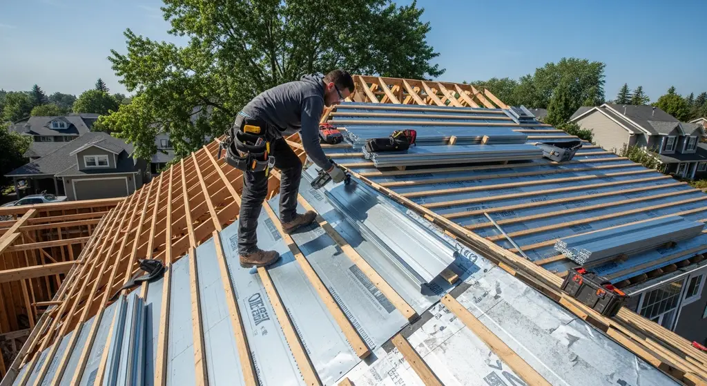 Professional steel decking installation