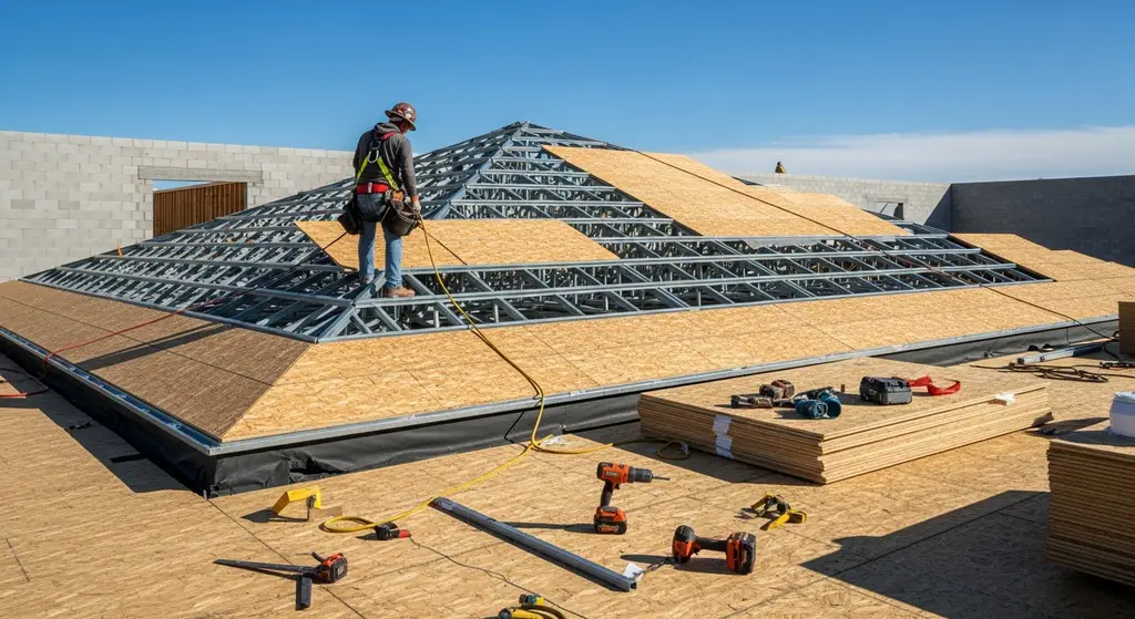 B deck metal panels complete guide 4 B deck installation on commercial roof